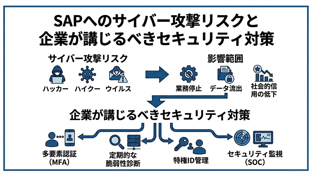 SAPへのサイバー攻撃リスクと企業が講じるべきセキュリティ対策